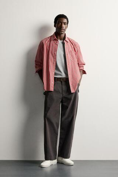 БРЮКИ ЧИНОС RELAXED FIT СО СКЛАДКАМИ — ZARA · 1934/152