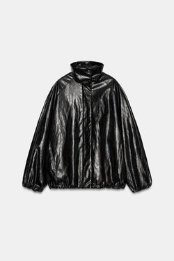 ZARA КУРТКА-БОМБЕР — ZW COLLECTION, ЧЕРНЫЙ