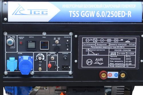 Бензиновый сварочный генератор TSS GGW 6.0/250ED-R - [6 кВт / MMA: 20-230А]