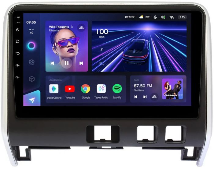 Магнитола для Nissan Serena C27 2016-2019 (рамка матовая) - Teyes CC3L на Android 10, CarPlay, 4G SIM-слот