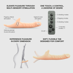 Фаллоимитатор Strap-on-me MULTI ORGASM REALISTIC DILDO с стимуляцией клитора и вибрацией L (телесный)