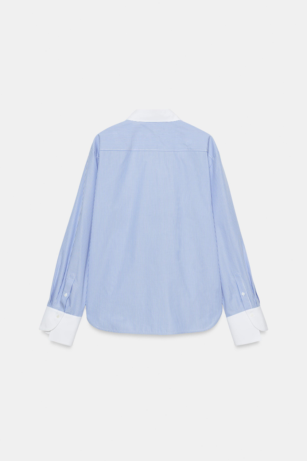 РУБАШКА В ПОЛОСКУ С ЗАСТЕЖКАМИ-КЛЕВАНТ ZW COLLECTION — ZARA