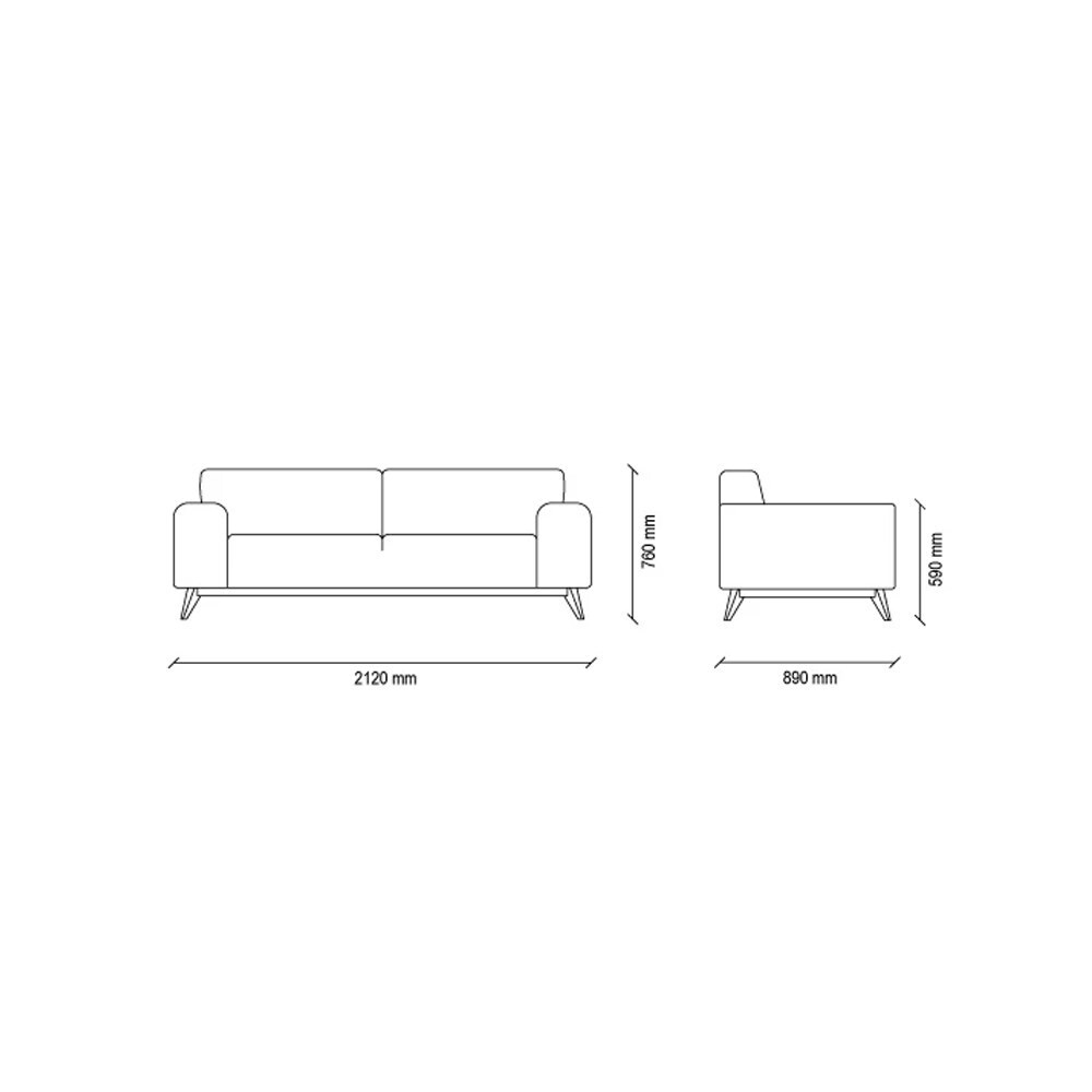 Диван двухместный ENZA HOME NETHA EH52072