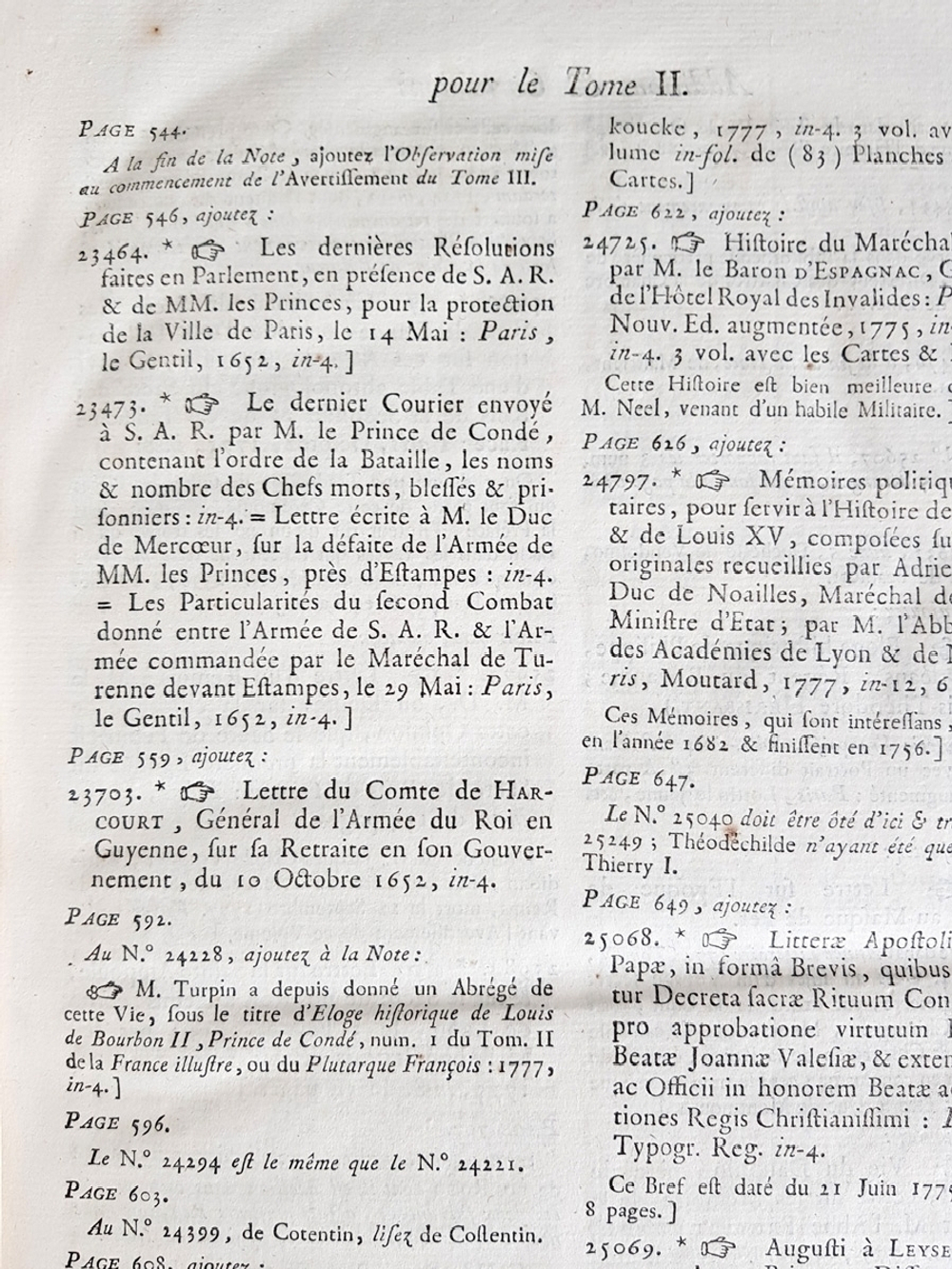 "Bibliothеque historique de la France..." Jacques le Long.  Tome 1, 3, 5.   1768 - 1778 г.г.