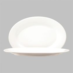 Блюдо овальное 20*14 см h1,5 см для закусок белое фарфор P.L. Proff Cuisine [10]