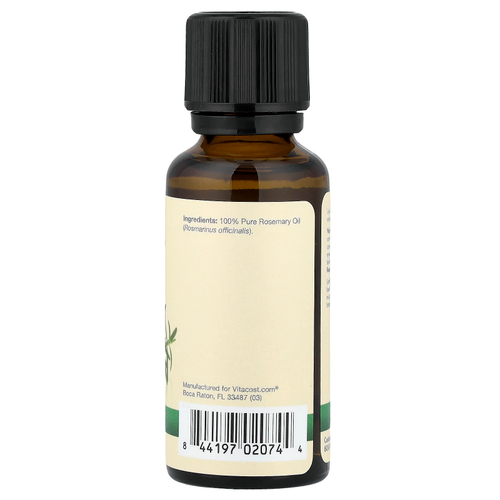 Vitacost, 100% чистое масло розмарина, 30 мл (1 жидк. унция)