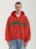 Мужская Толстовка Appliqué Zip-up Washed