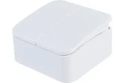 Выключатель Systeme Electric BLANCA 2-клавишный накладной белый 35766