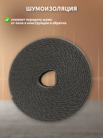 Демпферная лента Фольгопласт с клеем клеевым слоем основой СДЛ 010*100*5 м 3 шт. самоклеящаяся для стяжки теплого пола (10 мм)