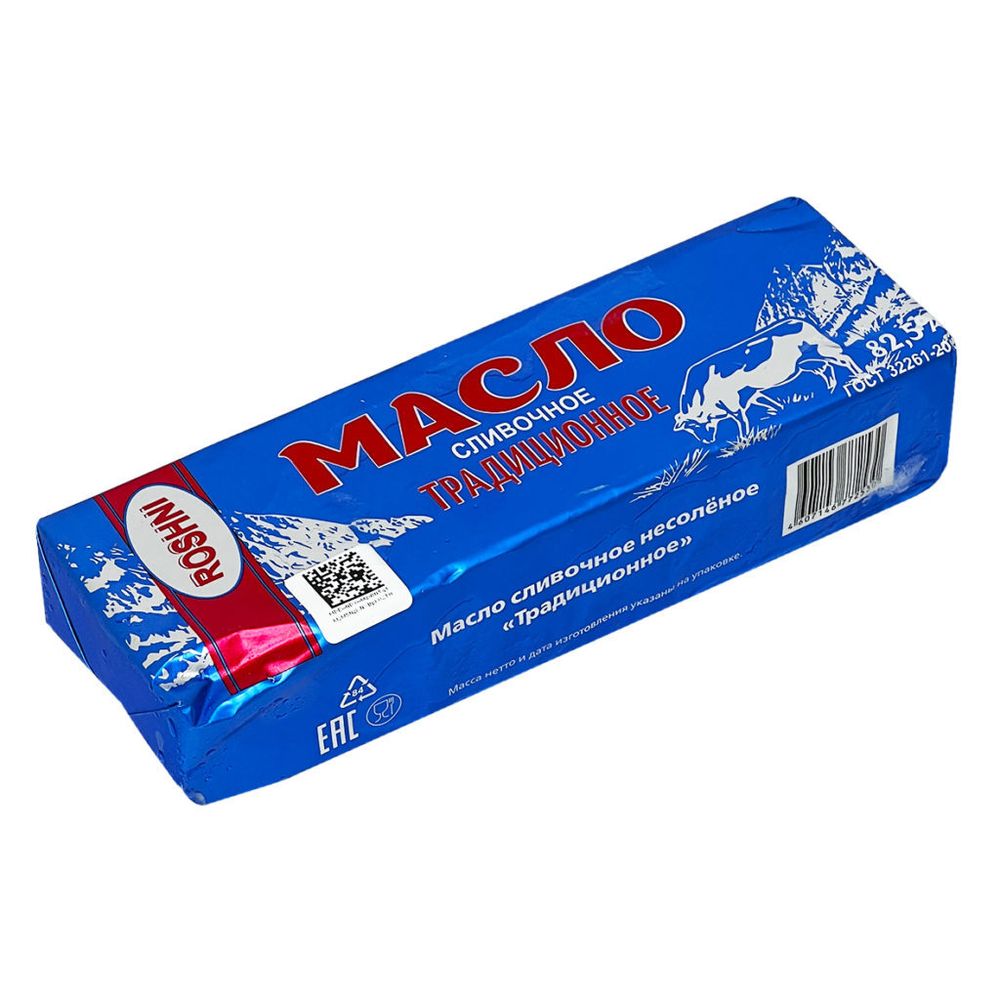 Масло   сладко -сливочное "Традиционное"  82,5 %   450 г