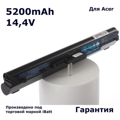 Аккумулятор iBatt 5200mAh, для TravelMate P633 Aspire 3935 4220 P633-M Travelmate 8481TG 8372TG 8481 P633-M-33124G32Akk Iconia 6120 8481G