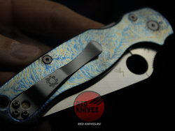 Нож Spyderco Paramilitary 2 "Огненный" Титан C81TI4
