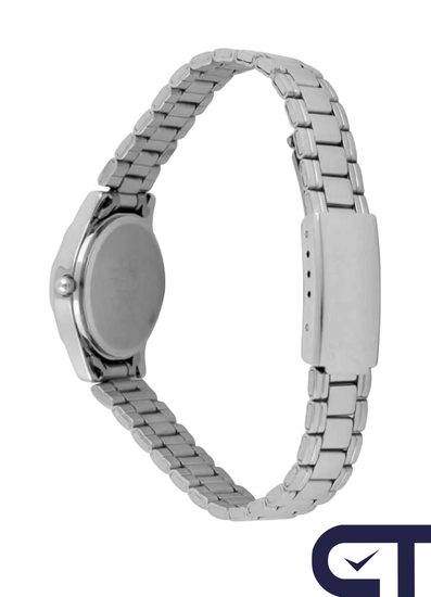 Casio LTP-1275D-7B — женские классические часы с белым циферблатом