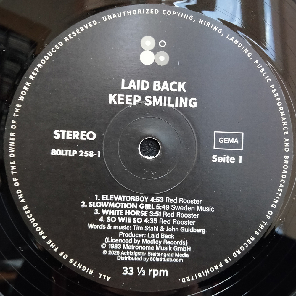 Laid Back / …Keep Smiling (LP)
