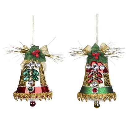 Елочная игрушка Колокольчики (набор 2 шт) красные Goodwill 9 Красный