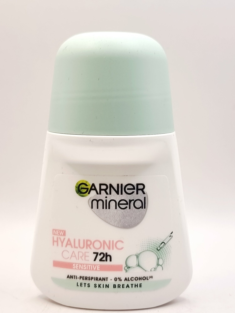 Дезодорант шариковый женский Garnier Mineral Hyaluronic Care 72h Sensitive 50 мл (Из Финляндии)