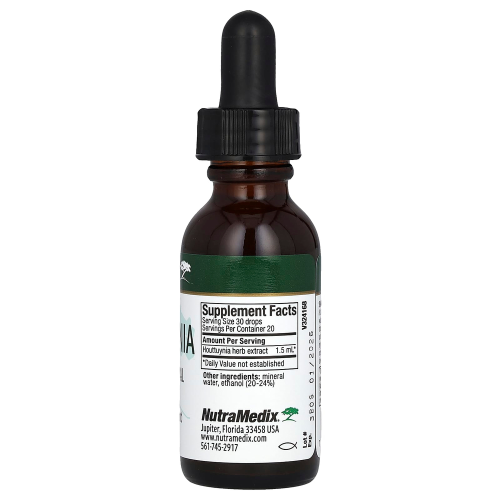 NutraMedix, Houttuynia, поддержка иммунитета и микробов, 30 мл (1 жидк. унц.)