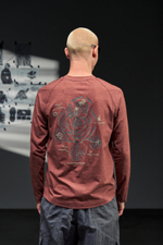 Лонгслив Monterest Instant Mountain Outdoor Printed Longsleeve "Forged Brick Red"