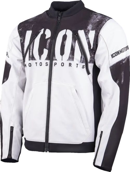 Купить Мотокуртка Текстильная Icon Merc3 Anomaly / Черно-белый