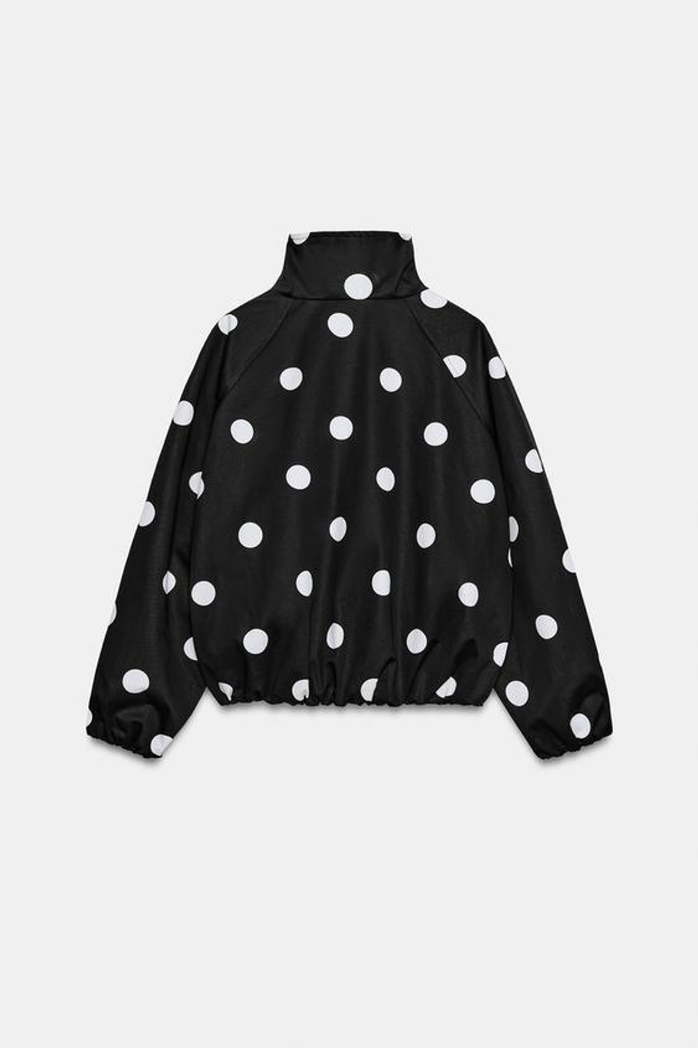 ZARA БОМБЕР В ГОРОШЕК, ЧЕРНЫЙ