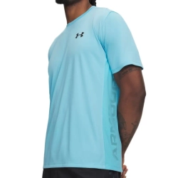 Мужская теннисная футболка Under Armour Tech Utility Short Sleeve - fresco blue/black
