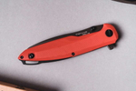 Складной нож Convair Gen.2, D2, Black Stonewash, G10 Red