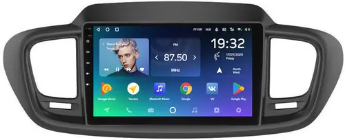 Магнитола для KIA Sorento Prime UM 2015-2020 (рамка большая) - Teyes CC2 PLUS монитор 10.1" QLED, Android 10, Быстрая, SIM-слот