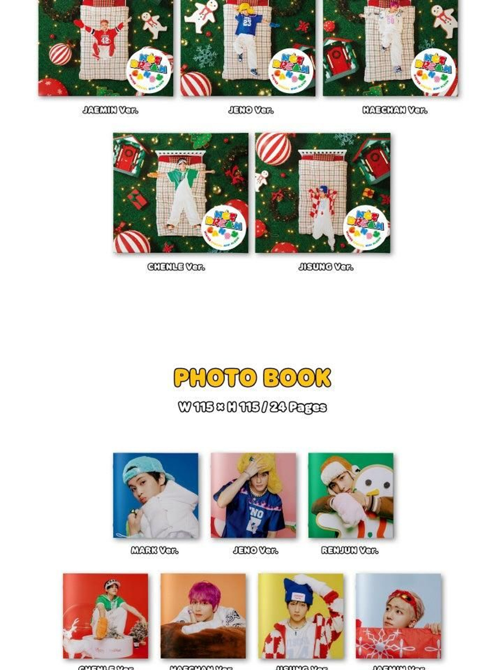 Альбом NCT DREAM - CANDY Winter Special Mini Album DIGIPACK 7 Version SET
