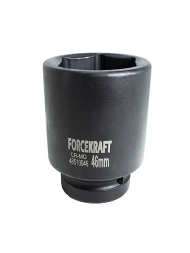 Головка ударная глубокая 1'', 46мм (6гр.) FORCEKRAFT FK-48510046