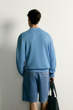 СВИТЕР КЛАССИЧЕСКОГО КРОЯ ИЗ ХЛОПКА И ЛЬНА — ZARA · 2632/309