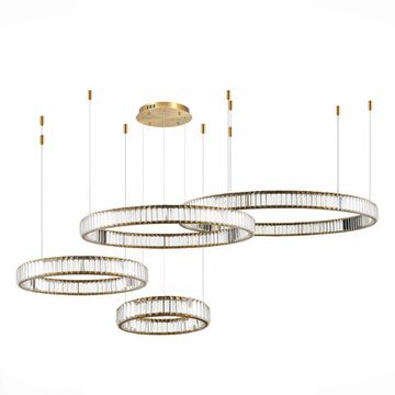 Люстра подвесная LED 190W 4000K SL1622.303.04 латунь Tivoli ST-Luce