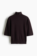 Кашемировый свитер с короткими рукавами - H&M