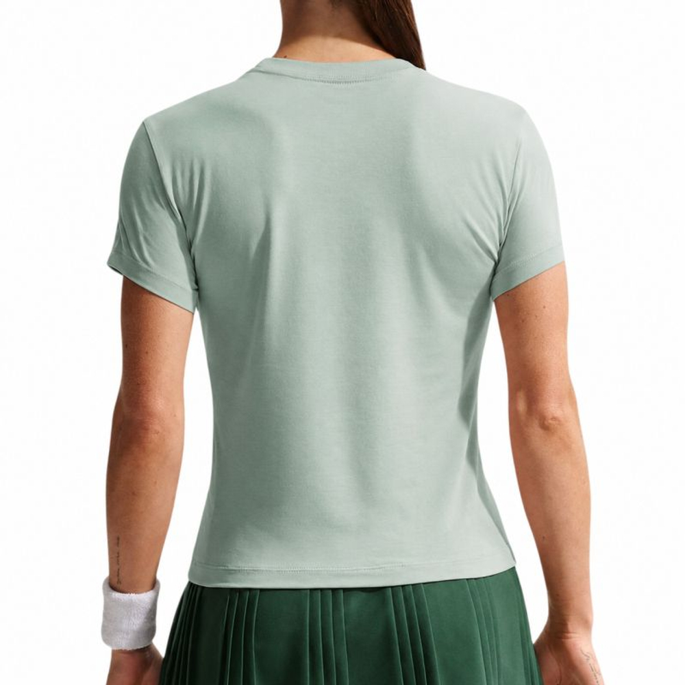 Женская теннисная футболка Nike Court Heritage Tennis - steam/barely green