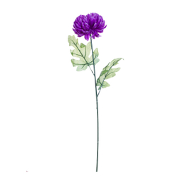 Искусственный цветок xризантема фиолетовая 63см Garda Decor 8J-13GS0002