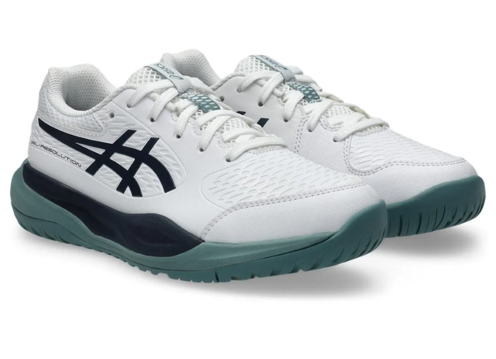 Детские теннисные кроссовки Asics Gel-Resolution X GS - white/midnight