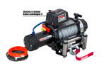 Лебёдка автомобильная электрическая 12V Runva 12500 lbs 5670 кг MAX влагозащищенная, стальной трос