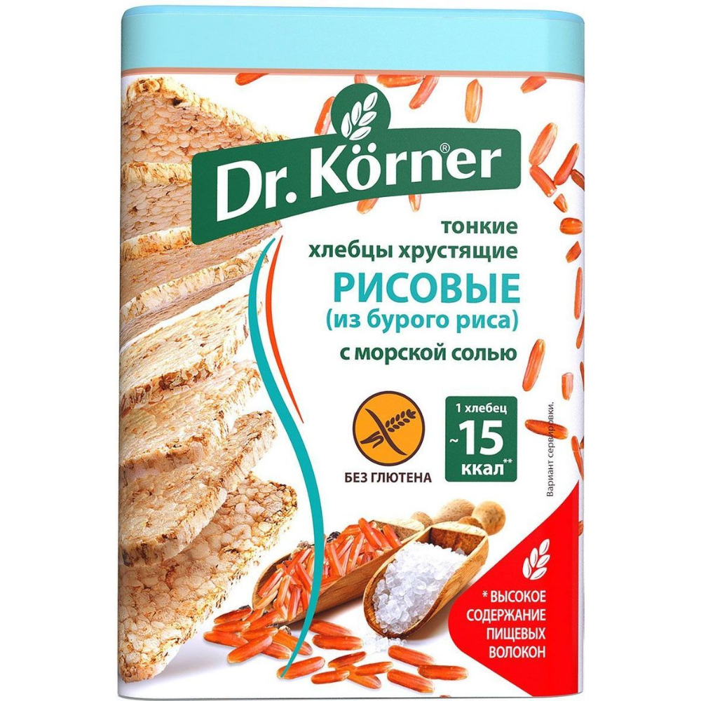 Хлебцы Dr.Korner с морской солью 100 гр