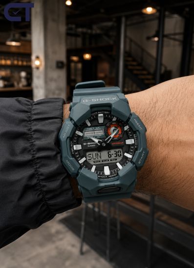 CASIO GA-010-2ADR G-SHOCK мужские наручные часы — аналогово-цифровая модель с 10-летней батареей и Carbon Core Guard