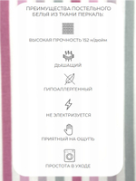 Пододеяльник 200х220 Евро Перкаль Хлопок Созвездия на темно-синем