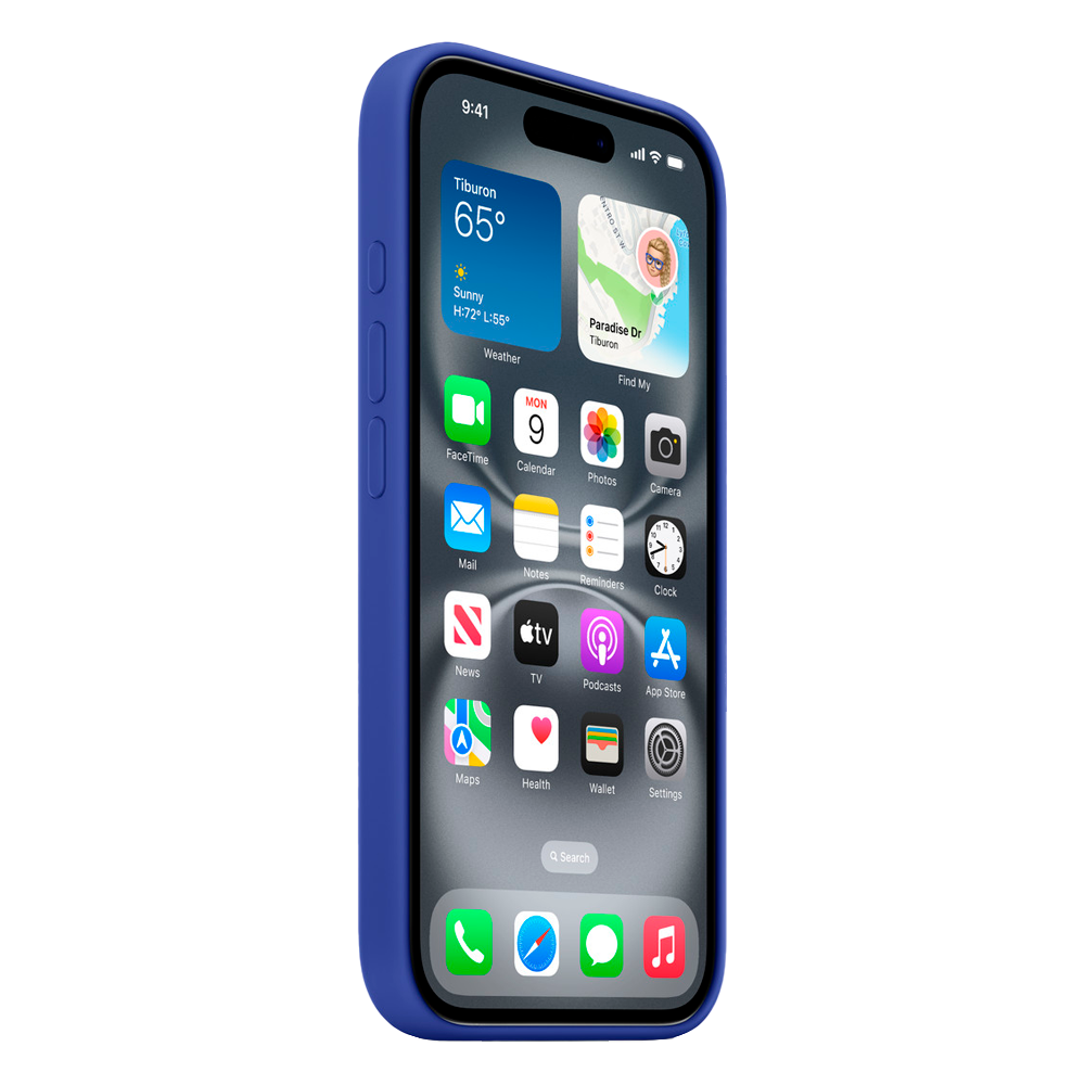 Силиконовый чехол с поддержкой MagSafe Apple Silicone Case для iPhone 16, Ultramarine (Ультрамарин)