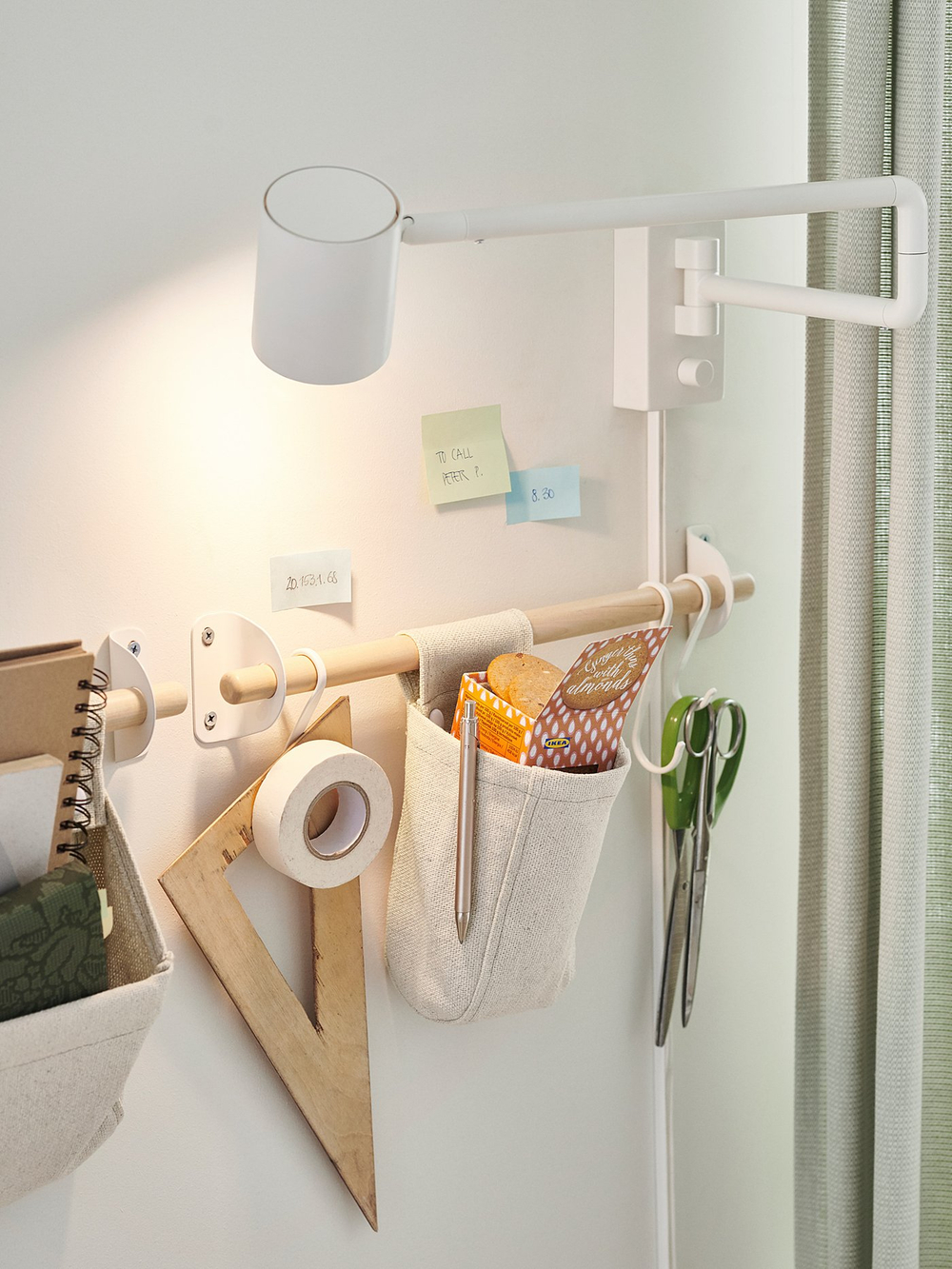 IKEA NEREBY  (ИКЕА НЕРЕБЙ)  -  Крючок S-образный - белый