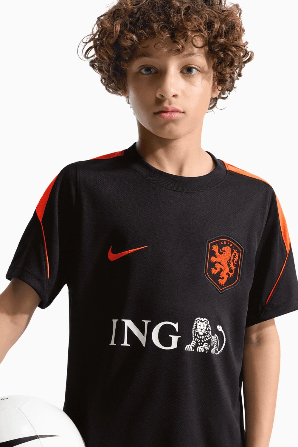 Футболка Nike Netherlands 2026 Strike Junior - черный