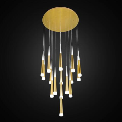 Citilux Вегас CL227162 LED Люстра каскадная Золото