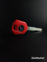 Ключ замка зажигания (заготовка) Honda (красный)