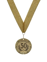 Медаль подарочная "С юбилеем 50 лет"