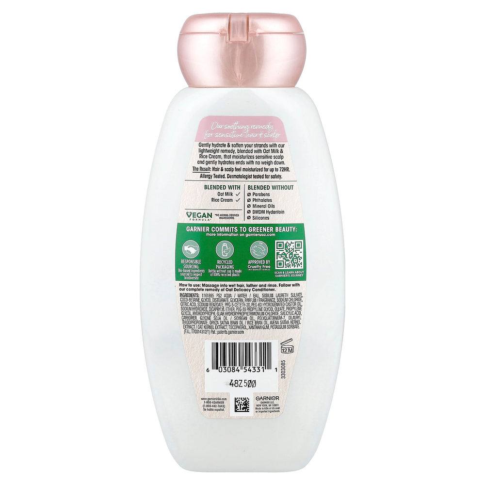 Garnier, Whole Blends, успокаивающий шампунь с овсом, 370 мл (12,5 жидк. унции)