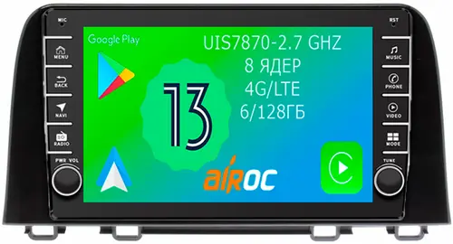 Магнитола для Honda CR-V 2017+ - Airoc AB-1914 (кнопки и крутилки), Android 13, Быстрая, SIM-слот, CarPlay