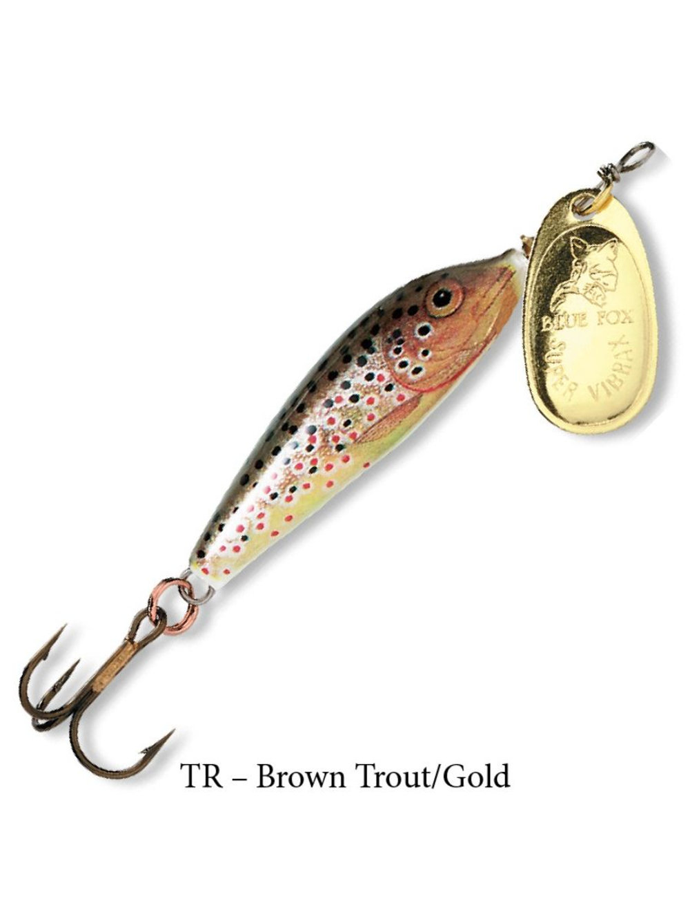 Блесна рыболовная вращающаяся Blue Fox Vibrax Minnow Spin №2, 3,5 г, TR