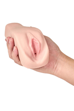 Мастурбатор-вагина с вибрацией Soft & Wet Natasha Realistic Beige Masturbator (Цвет: телесный)
