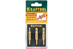 Набор экстракторов поврежденного крепежа KRAFTOOL 3 шт 26770-H3
